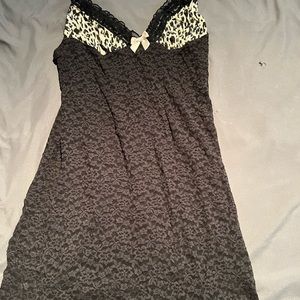 Victoris Secret lingerie. Black lace with some leopard  like new